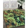 thumbnail image 2 of Ahgly Company Indoor Round Patterned Green Snake Green Area Rugs, 5' Round, 2 of 6