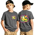 thumbnail image 2 of FYDUU Boys Graphic T-Shirts Kids Banana Printed Tee Shirt Boys Short Sleeve T Shirts Stylish Comfortable Tops Summer Crewneck Tshirts 6-7 Years, 2 of 3
