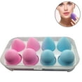 thumbnail image 1 of Hweilai 8pcs Makeup Sponge Set Cosmetic Blending Beauty Sponge Blender Makeup Sponge Egg Multicolors Different Shapes Makeup Mixing Set, 1 of 8