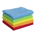 thumbnail image 1 of Paños de limpieza de microfibra, 5 unidades, trapos de limpieza suaves y absorbentes para todo uso, sin pelusa, paño de lavado sin rayas para el hogar, la cocina (12 pulgadas x 12 pulgadas), 1 of 5