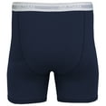 thumbnail image 5 of Gildan Men's Underwear Boxer Briefs, Multipack, Cardinal Red/Stripe/Metro Blue/Dot/Navy (5-pack, Classic Length), X-Large, 5 of 5