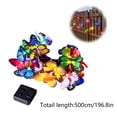 thumbnail image 3 of Solar Butterflies String Lights Multicolor, Solar Lights Waterproof Outdoor Decorative Lights for Patio Pergola Garden, 3 of 7