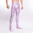 thumbnail image 2 of Men's High Waist Stirrup Leggings Tights Gym Yoga Workout Sports Pants, 2 of 5