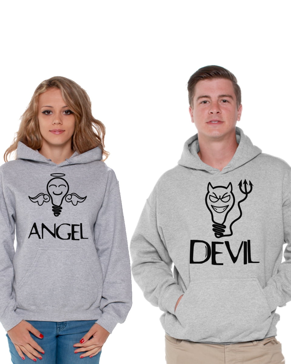 devil and angel sweatshirt