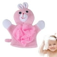 thumbnail image 1 of Riforla Baby Bath Glove Animal Designs Kids | Washcloths Glove | Baby Bath Washcloths with Cartoon Animal Puppet | Colorful Towel Gentle for Toddler Kid Shower Bathroom Products Pink, 1 of 7