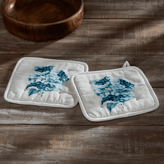 VHC Finders Keepers Hydrangea Pot Holder Set of 2
