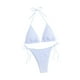 thumbnail image 5 of Traje de baño de dos piezas Tankini Traje de baño femenino Conjunto de bikini para vacaciones de spa Verano Blanco, 5 of 9