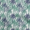 thumbnail image 1 of oneOone Velvet Dusty Teal Green Fabric Tropical Palm Tree Dress Material Fabric Print Fabric By The Yard 58 Inch Wide, 1 of 4
