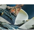 thumbnail image 4 of Ambesonne Western Quilted Bedspread Set 3 Pcs, Horseshoe Hat Antique, Queen Size, Blue Brown and Beige, 4 of 5