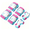 White Blue, variant on SMILFREE Kids Protective Gear Set,6PCS Adjustable Knee Pads Elbow Pads Wrist Guards for Youth & Children, Ergonomic Multi-Sport Protective Gear for Cycling Skateboarding Roller Skating Scooter
