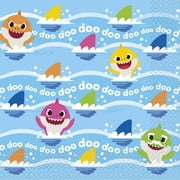 Angle View: Baby Shark Luncheon Napkins [16 per Pack]