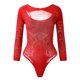 thumbnail image 4 of Gibobby Lencería para mujer sexy tangas Body de encaje calado a la para mujer, lencería Sexy, disfraces de Jacquard para mujer, Lencería de encaje Día de San Valentín(Rojo, Talla única), 4 of 5