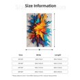 thumbnail image 4 of Throw Blanket for Couch Sofa and Bed, Colorful Paint Print Super Soft Plush Throw Blanket, Fuzzy Cuteness Comfy Warm Washable Flannel Blanket & Throws for All Season 80"x60", 4 of 5