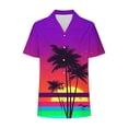 thumbnail image 4 of Toonshare Shirts Under $10 Save Up Under 50% Versatile Womens Hawaiian Shirts Button Up Casual Shirt Summer Beach Shirt Cool Short Sleeve Blouse Tops Multicolor XL, 4 of 4