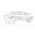 thumbnail image 2 of Accantha LHF Sectional Sleeper, Grey, 2 of 3