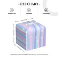 thumbnail image 4 of Naloa Striped Gradient Tissue Box CoverLeather Tissue Holder Square Facial Tissue Case Facial Paper Organizer Dispenser for Bathroom, Vanity Countertop, Tabletop, Car, 4 of 8