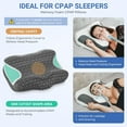 thumbnail image 5 of Cervical Neck CPAP Pillow for Sleeping, Ergonomic Adjustable Height Neck Support Memory Foam Bed Pillow for CPAP Users with Sleep Apnea, Suitable for Side and Back Sleepers, 5 of 8