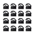 thumbnail image 1 of 100pcs Management Organizer Cable Clips Black Practical Self Adhesive Fastener, 1 of 10