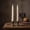 White, variant on YAWUBT 1 Pack 7 Inch Spiral Taper Candles, Scented Dripless Twisted Fat Candlesticks for Home Décor Party Halloween Celebrations
