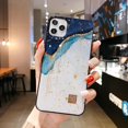 thumbnail image 1 of Funda de teléfono de lámina dorada de lujo para iPhone 11 12 13 14 mini Pro Max XS X XR 7 8 SE 2020, funda a prueba de golpes con hojas de árbol Tan Jianjun unisex, 1 of 2