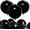Black, variant on 300 Pack Red Balloons 12 inch Red Latex Party Balloon Bulk for Various Party Events Decorations