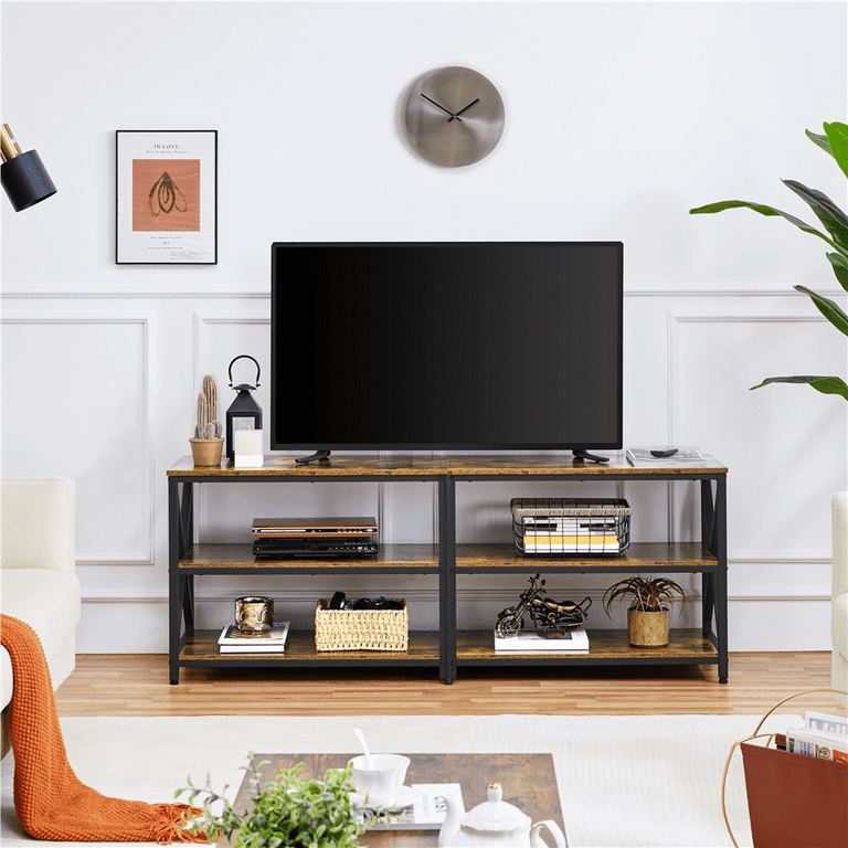 3 tier on sale tv stand wood