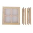 thumbnail image 2 of Wooden 4 Pane Window w/ Frame Dolls House Miniature Accessory 1:12, 2 of 6