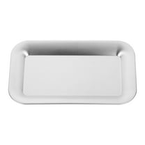 OHOIOLLA 1Pcs Rectangular Stainless Steel Dinner Plate for Gourmets and Afternoon Tea