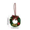 thumbnail image 2 of Christmas Bauble Mini Wreath Decoration Glittering Sequin Ornament Christmas Indoor Outdoor Hanging Decoration Holiday Party Wedding Halloween Thanksgiving Valentine's Day Decor, 2 of 6