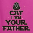 thumbnail image 2 of Cat I Am Your Father Cat Lover Womens Graphic T-Shirt, Fuschia, Medium, 2 of 5