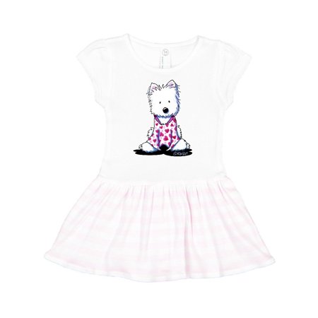 

Inktastic Valentine PJs Westie Gift Toddler Girl Dress