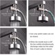 thumbnail image 4 of Solid Brass 3-Way Valve G1/2" Hand Shower Shower Components Universal Fitting, Chrome, 4 of 5
