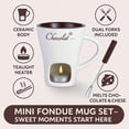 thumbnail image 5 of TISHITA Fondue Mug Chocolate Melting Cup Coffee Cup Butter Melt Pot 130ml Candy Hot Pot for Dessert Home Anniversary Birthday Cooking red, 5 of 9