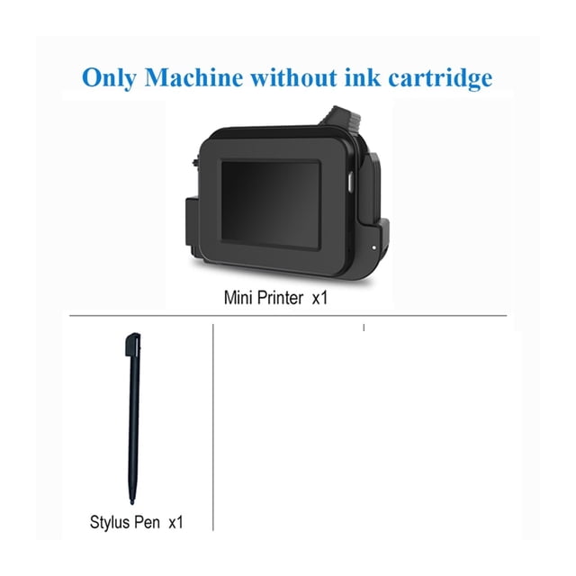 Printer Jet, Smart Handheld Inkjet Printer, Portable 12.7mm Printing Height, Label QR Barcode Logo, Mini Quick Dry ,Fast Printing
