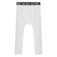 thumbnail image 5 of Sinleey Mens Leggings Athletic 3/4 Compression Baselayer Tights Pants Climbing Running Jogging White S, 5 of 7