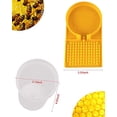 thumbnail image 2 of 5 Pack Beehive Beekeeping Water Dispenser, Beekeeping Equipment to Bee Drinking, Honey Beehive Entrance Feeder, Nest Beekeeper Tool, White and Yellow, 2 of 6