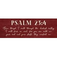thumbnail image 2 of Villa, Mlli 32x14 White Modern Wood Framed Museum Art Print Titled - Psalm 23:4, 2 of 4