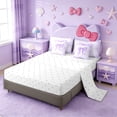 thumbnail image 3 of Erosebridal Adults Victorian Baroque Flower 7-Piece Bedding Comforter Set,Purple Cute Bow King Bedding Sets For Girls Kids,Reversible, 3 of 7