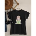 thumbnail image 3 of Manga Girl Flirty Smile T-Shirt Women -Image by Shutterstock, Female Small, 3 of 4
