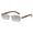 Dark Grey, variant on Men's Fashion Sunglasses Ultra Clear Rimless PC Frame Eyewear with High Visible Light Perspective Brown Golden Gray