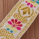 thumbnail image 4 of Cinta de jacquard con borde bordado de 7 m, para ropa, flores, manualidades, 1,77 pulgadas Blanco, 4 of 9