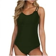 thumbnail image 2 of Aloohaidyvio Swimsuits for Women Ruched Two Piece Bathing Suit Drawstring Swimwear with Bottom, 2 of 7