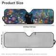 thumbnail image 7 of Yuyamidu Black Cat Windshield Sun Visor Sunshade Sun Shield for 2007-2018 Jeep Wrangler JK JKU & 1997-2006 Jeep Wrangler TJ LJ, Blue, 7 of 7