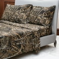thumbnail image 2 of Max-5 Printed Polycotton Camo Sheet Set Rustic Style, Camouflage & Hunting Themed Sheets by Visi-One, Brown, 2 of 3