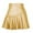 Gold, variant on Riforla Women's High Waist Ruffled Irregular Leather Skirt Skirt Europe and The United States Fashion Sexy PU Skirt Womens Skirts Gold M