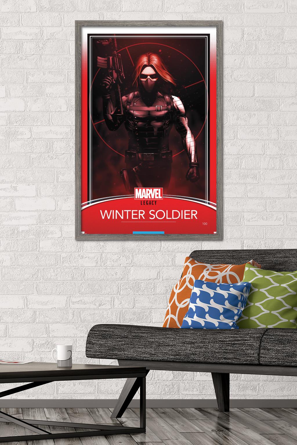 Marvel Comics - Winter Soldier - Tales of Suspense #100 Variant Wall Poster, 22.375" x 34", Framed