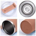 thumbnail image 3 of 1pcs Portable Insulation Cup Stainless Steel Straw Cup Straw Popsicle Cup Car Portable Insulation Cup, 3 of 6