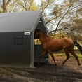 thumbnail image 3 of KING BIRD 10' x 15' Heavy Duty Carport Anti-Snow Outdoor Upgraded High Peak Storage Shelter with Reinforced Ground Bars, 3 of 9