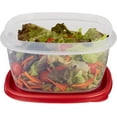 thumbnail image 4 of Rubbermaid EasyFindLids Contenant de Rangement pour Aliments, 3,3 L (14 Tasses), Rouge Coureur, Lot de 1, 4 of 6