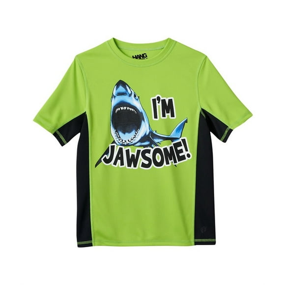 Hang Ten T-Shirt Garçons Jawsome Graphique, Vert, XL (18)